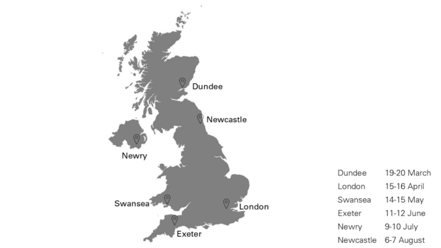 List of LPC visit locations
