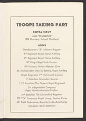 Programme, British Victory Parade, Berlin, 21 July 1945