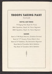 Programme, British Victory Parade, Berlin, 21 July 1945
