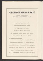 Programme, British Victory Parade, Berlin, 21 July 1945