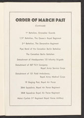 Programme, British Victory Parade, Berlin, 21 July 1945