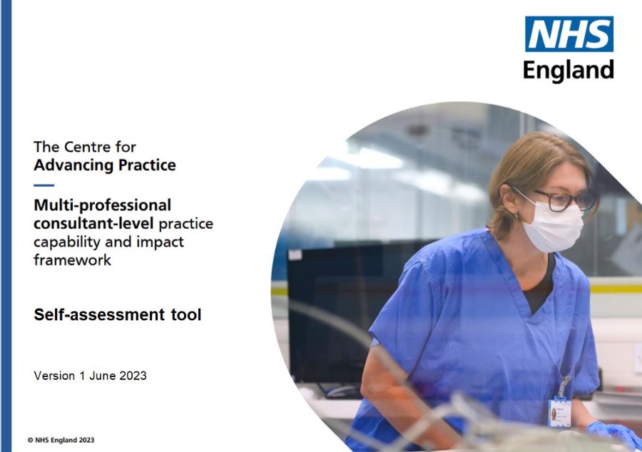 The Centre for Advancing Practice – Multi-professional consultant-level practice capability and impact framework – Self assessment tool
