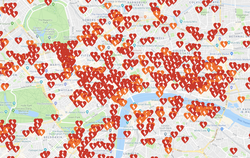London AED Map