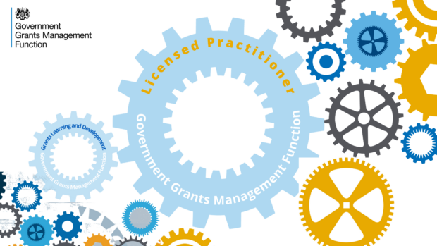 Series of cogs with Licence to Practise written in one of the cogs. The cogs symbolise the interlocking work programmes delivered by the Function