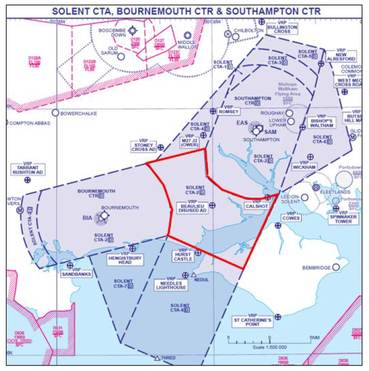 Solent CTA‐2 outlined in red