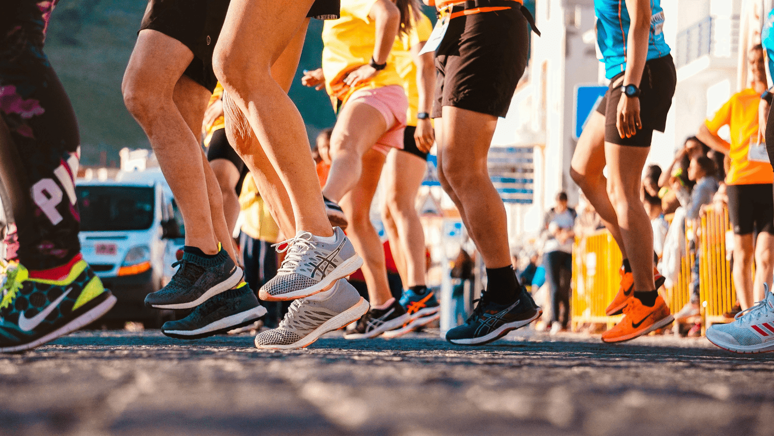 People running