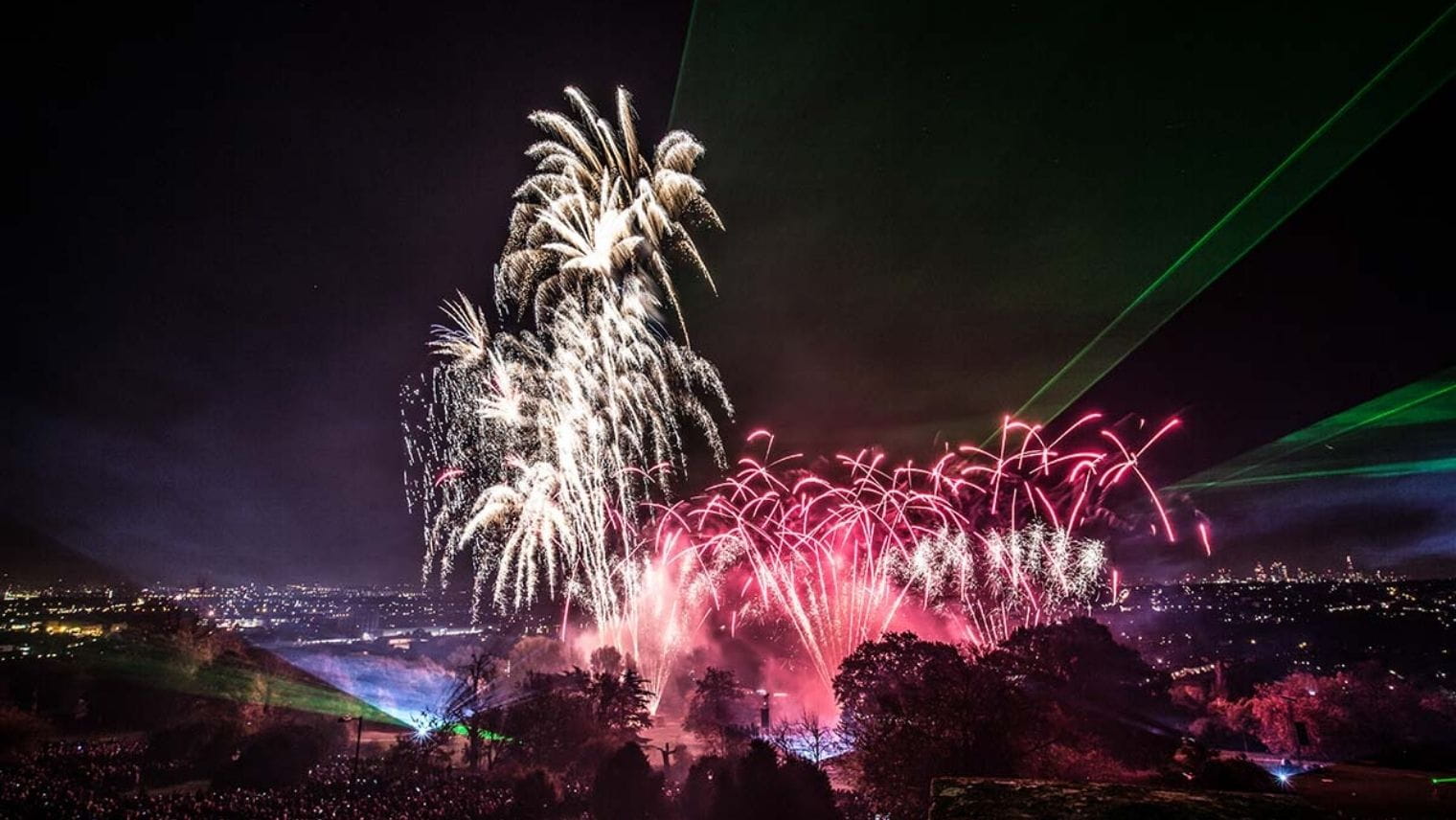 Fireworks display at Alexandra Palace