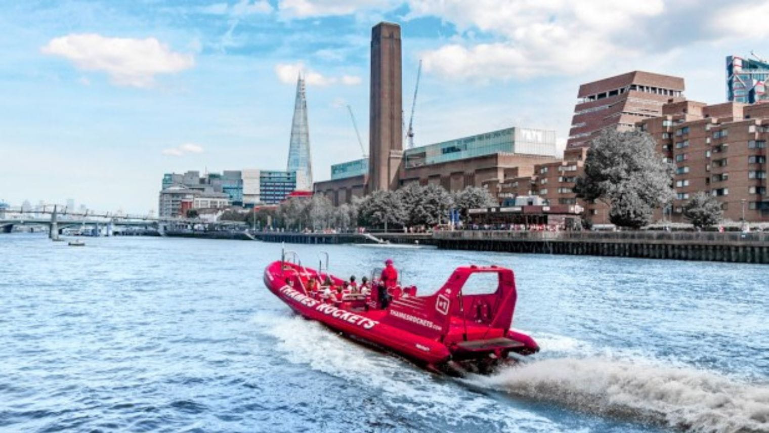 Thames Rockets boat on the River Thames
