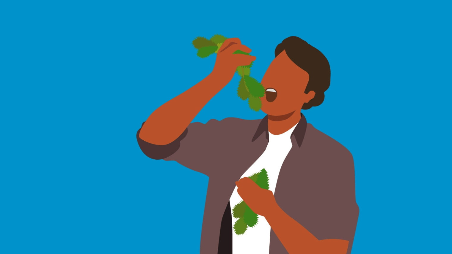 Nettle eating animation