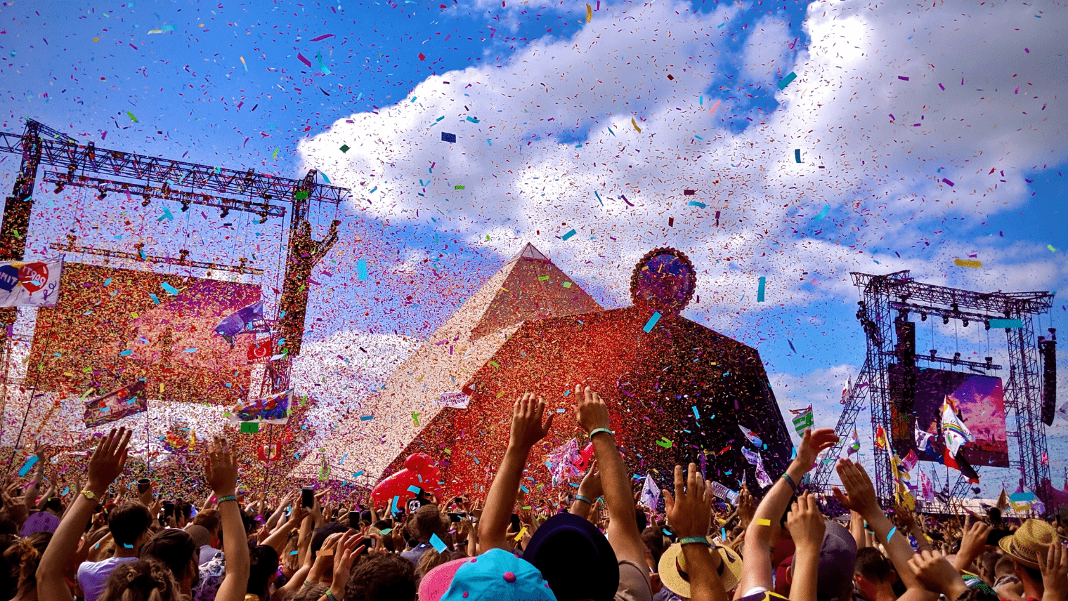 An image of a crowd at a festival