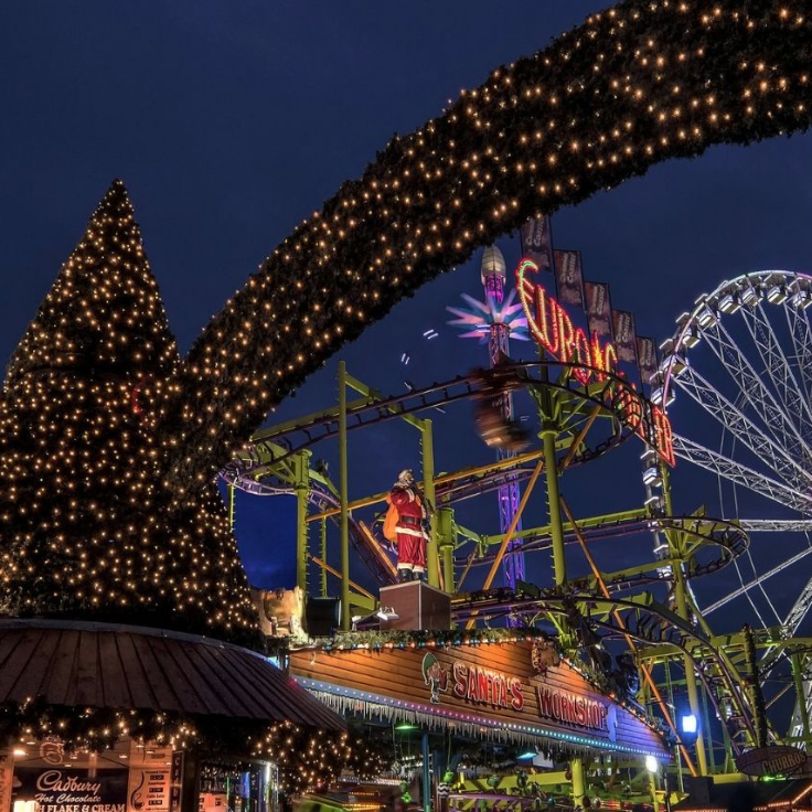 Winter Wonderland at night