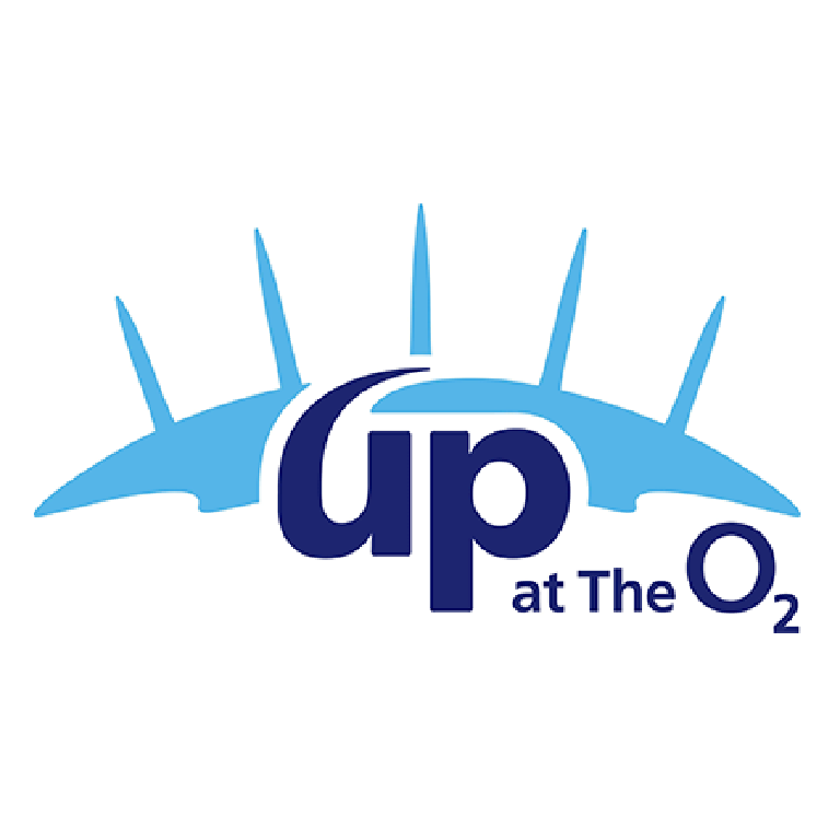 Up at the O2 logo