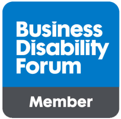 Logo indicating membership of the Business Disability Forum.