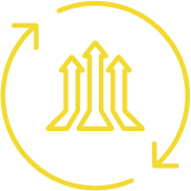 Continuous Improvement Icon Yellow
