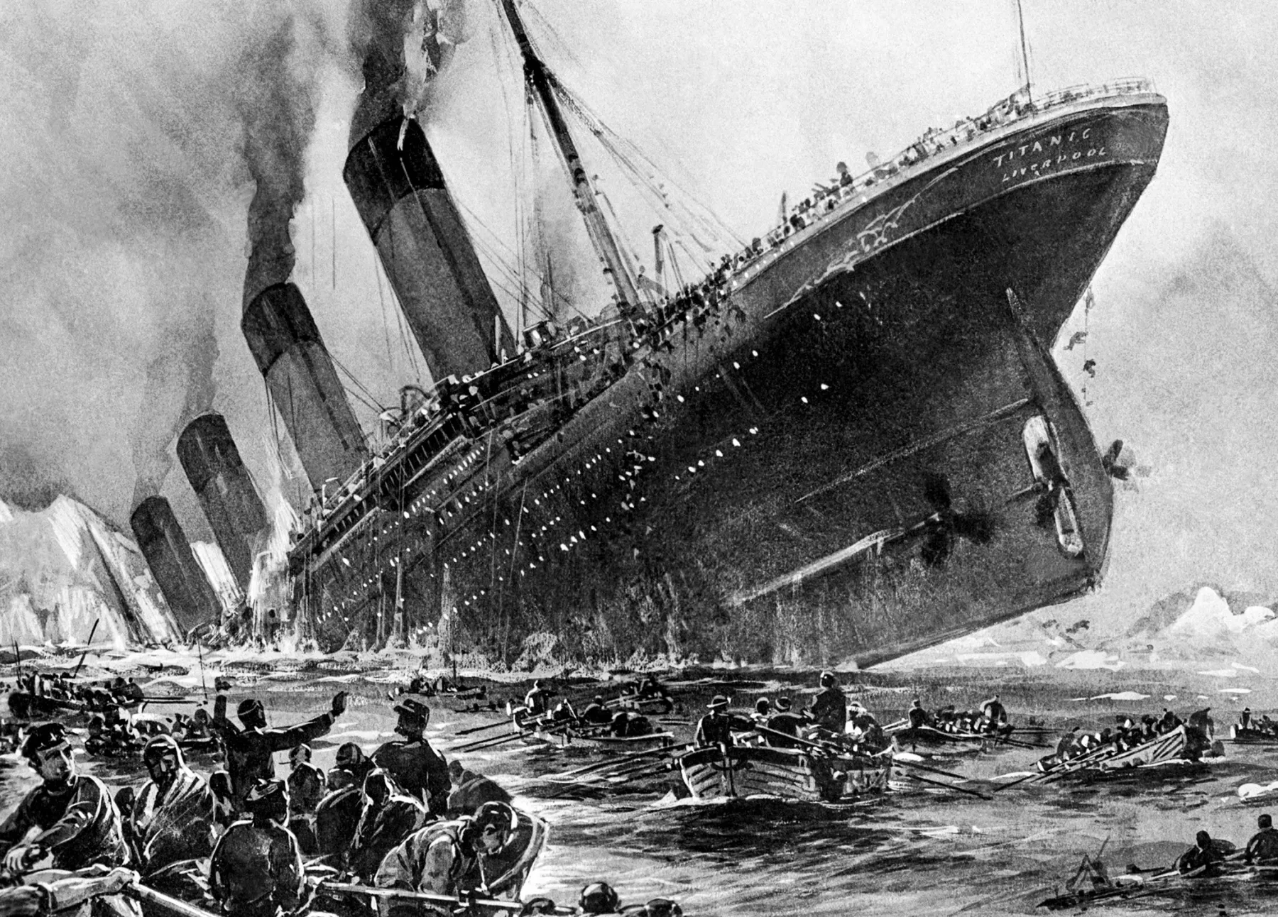 The sinking of RMS Titanic, by Willy Stöwer