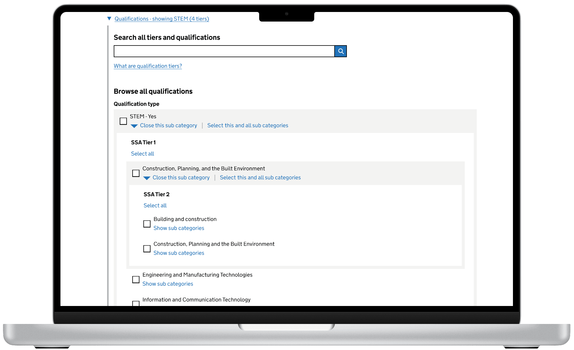 Screenshot showing step 3 of selecting from related filters