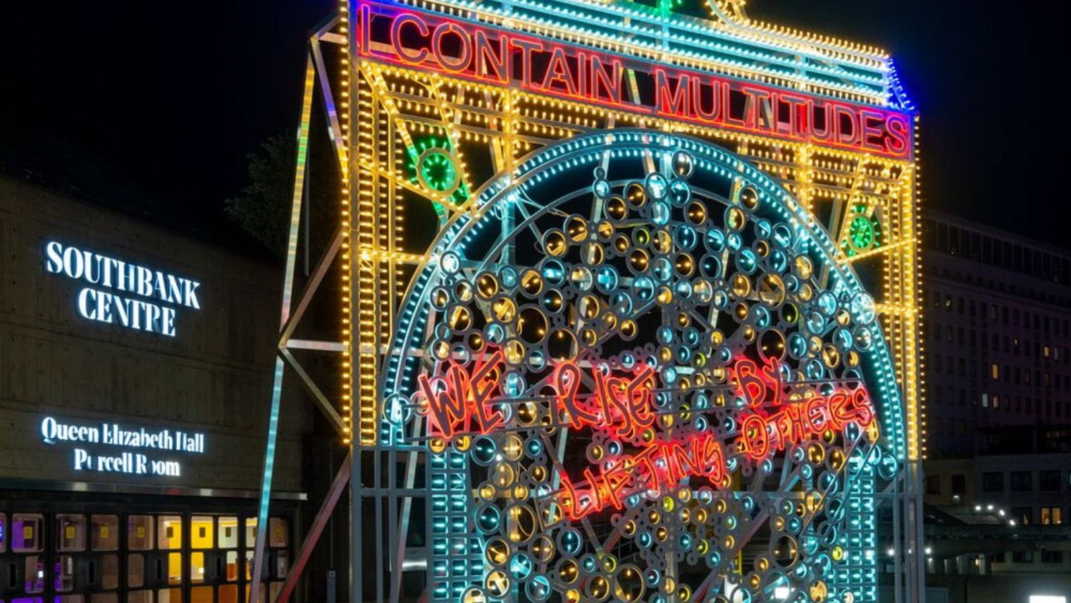 Massoleni artwork part of festive lights on the South Bank