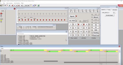 Graphical screenshot showing results of factory acceptance test
