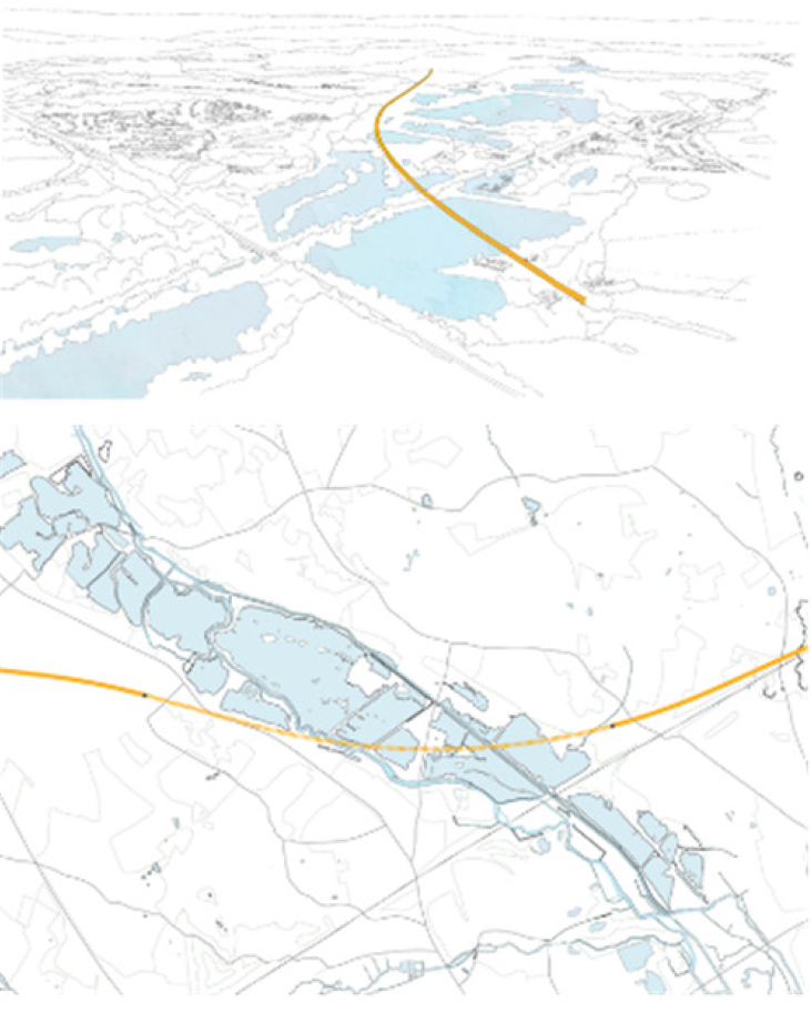 Map of water character area