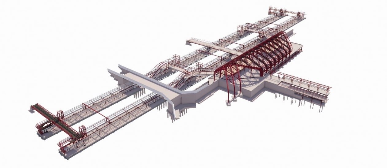 Picture of standard sized structural members have been used throughout the design
