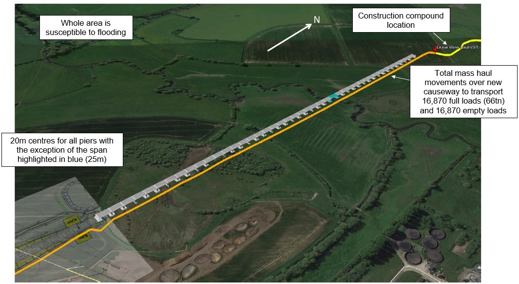Map of HS2 EKFB Project Team Scope Mark-up