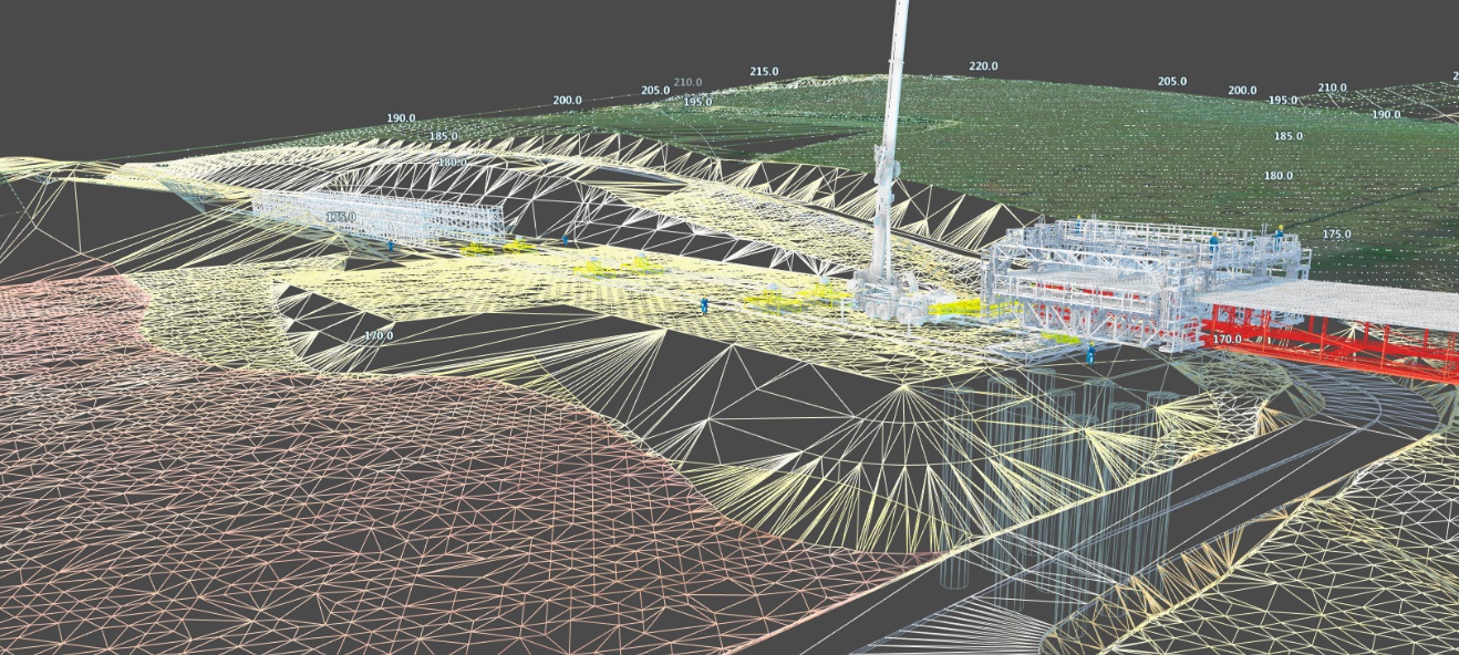 Picture of Surface Triangulation within InfraWorks