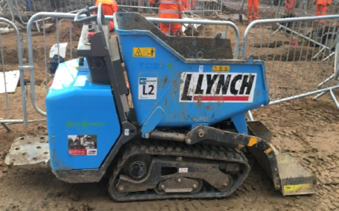 Picture of an electric barrow at St James’ Gardens in Euston