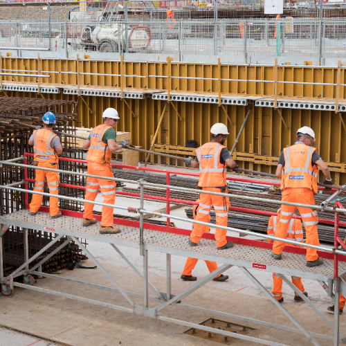 People working on HS2