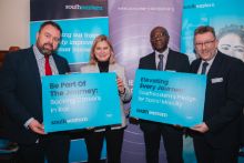 Social Mobility Action Plan launch event-4: Chris Loder MP, West Dorset
Rt Hon Justine Greening MP
Eric Aboagye, Gateline staff, London Bridge
Steve White, Managing Director, Southeastern