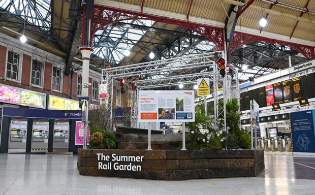 London station gets summer garden makeover to highlight the impact of climate change on the railway