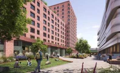 Forth Goods Yard development, a major regeneration project in Newcastle upon Tyne, UK.