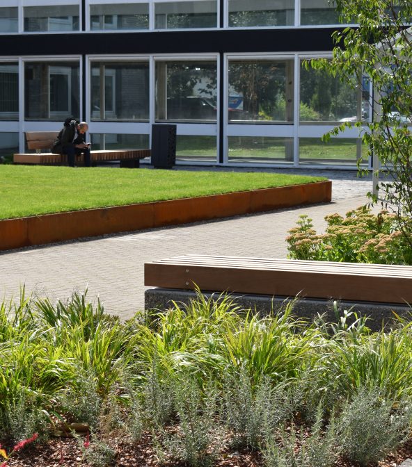 RTC Business Park in Derby, UK. The park was formerly the British Railway Board's center for railway research and has been redeveloped into a business park.