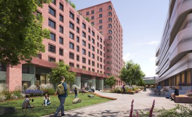 Forth Goods Yard development, a major regeneration project in Newcastle upon Tyne, UK.