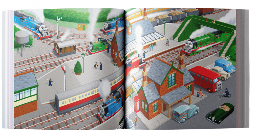 Inside of the Stay safe with Thomas book.
