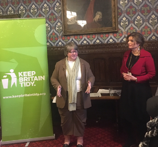 Environment Minister Therese Coffey at the Great British Spring Clean '19 launch