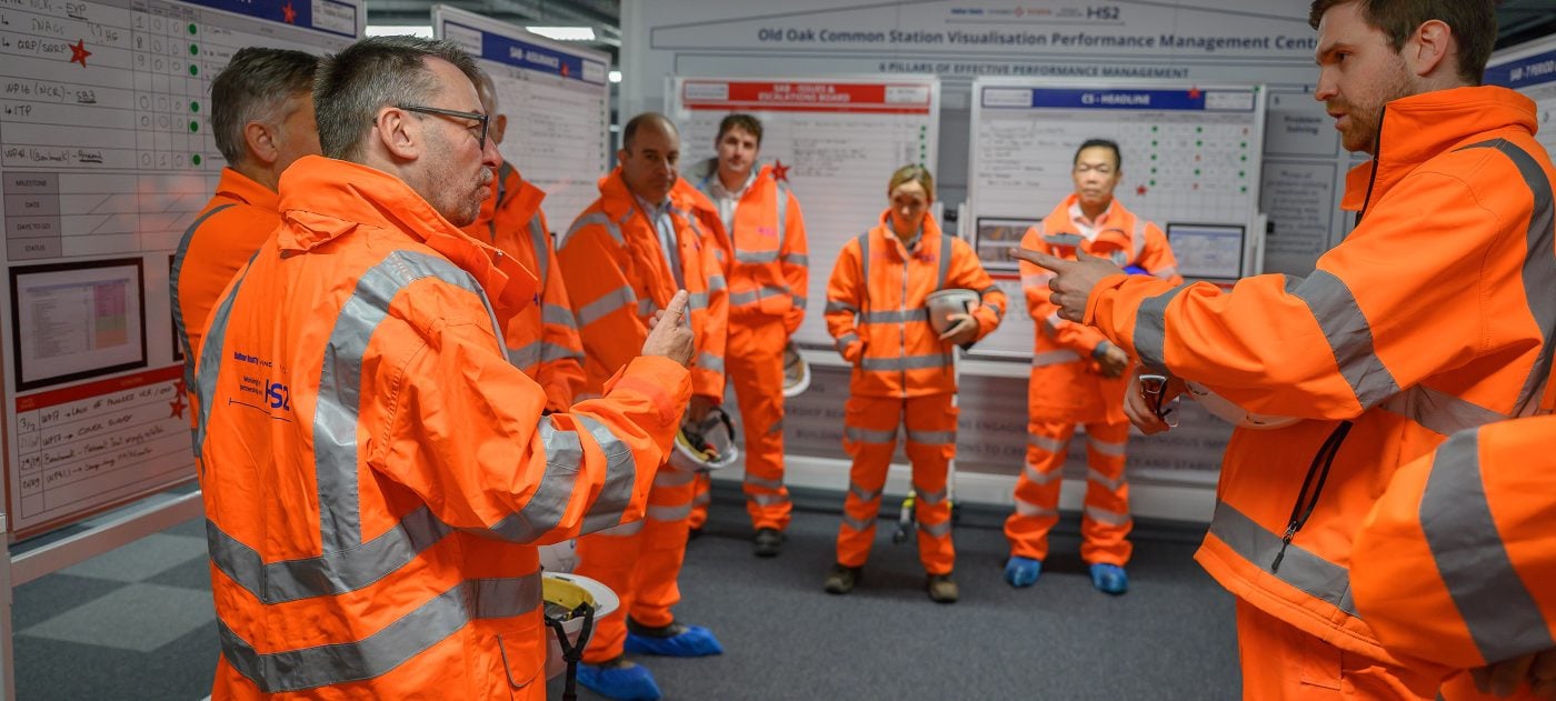 HS2 Chief Executive Mark Wild during a visit to the Old Oak Common.