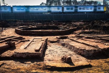 Thumbnail 3 of Curzon Street roundhouse discovered at the construction site at Curzon Street station.