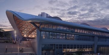 Thumbnail 18 of Curzon Street station - Western Concourse at dusk