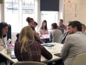 The Taxi licensing project team in a meeting