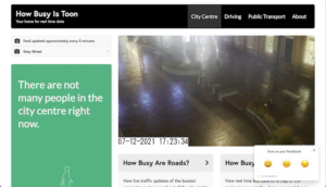 The howbusyistoon.com website homepage