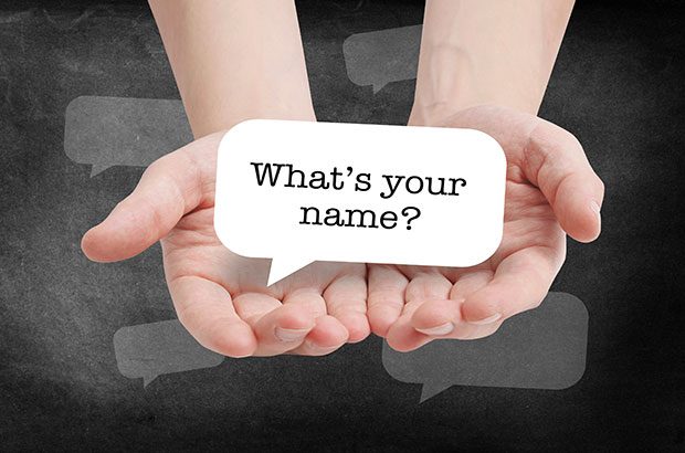 What's your name? in a speech bubble.