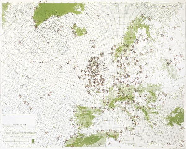 Image of Allies D-Day weather map