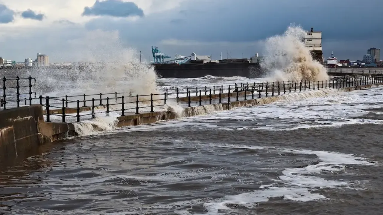 Storm surge in New Brighton