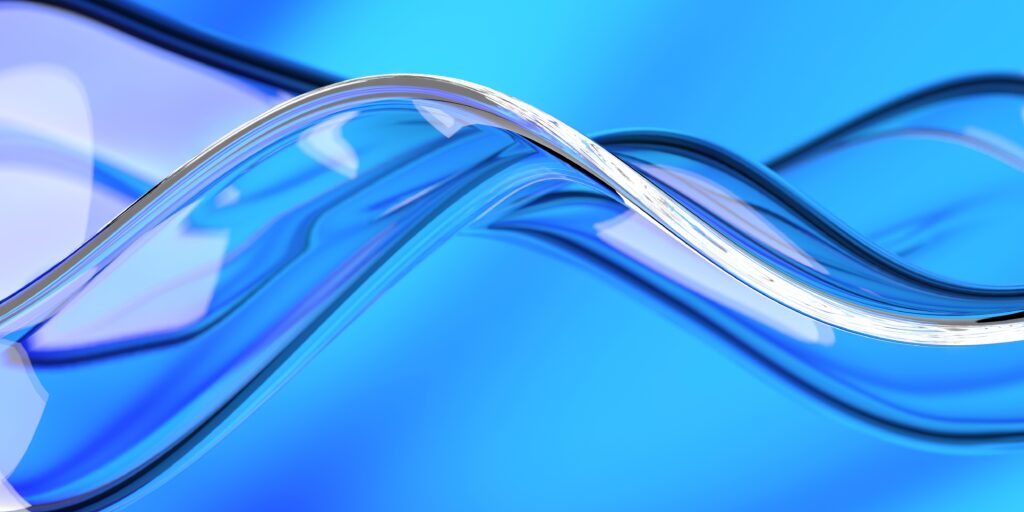 Transparent,Clear,Colorful,Glass,Or,Liquid,Waves.,Neon,Pattern,Abstract