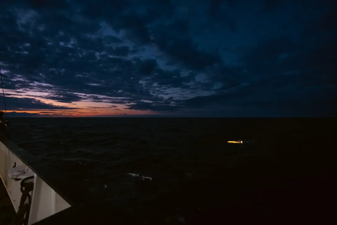 Autosub Long Range night deployment