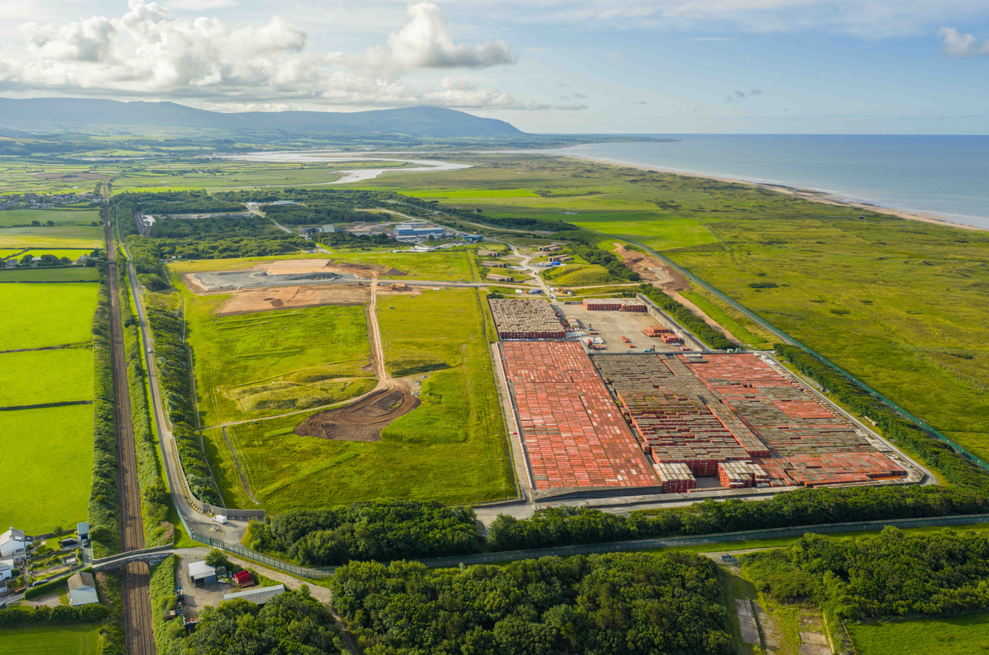An aerial view of the Low Level Waste Repository site.