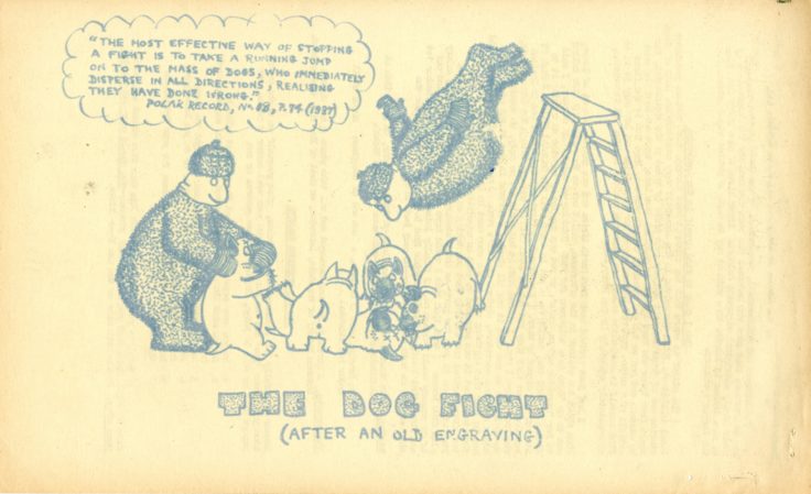 Illustrations from the Hope Bay Howler. (Archives ref: AD7/D/3/1945)