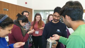 Alice caymmi et al. are drinking from a cup.