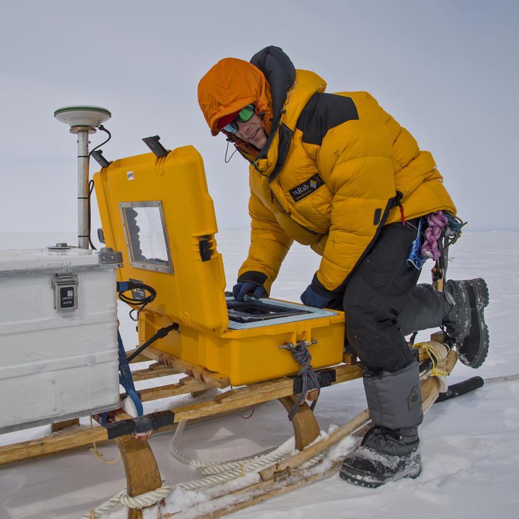 GPR survey on the Brunt Ice Shelf