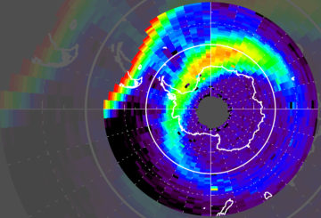 satellite image of space weather
